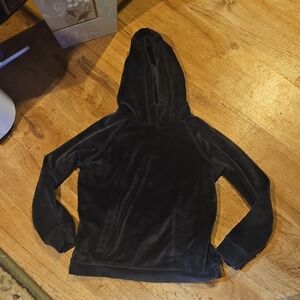 32° Heat Black Velour Hoodie Size S (7-8)